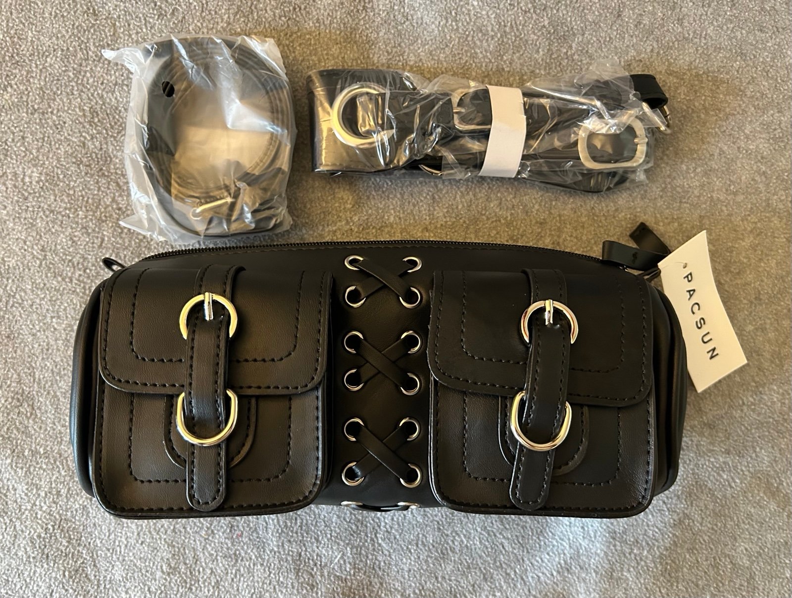 Pacific Sun Faux Leather Shoulder Bag