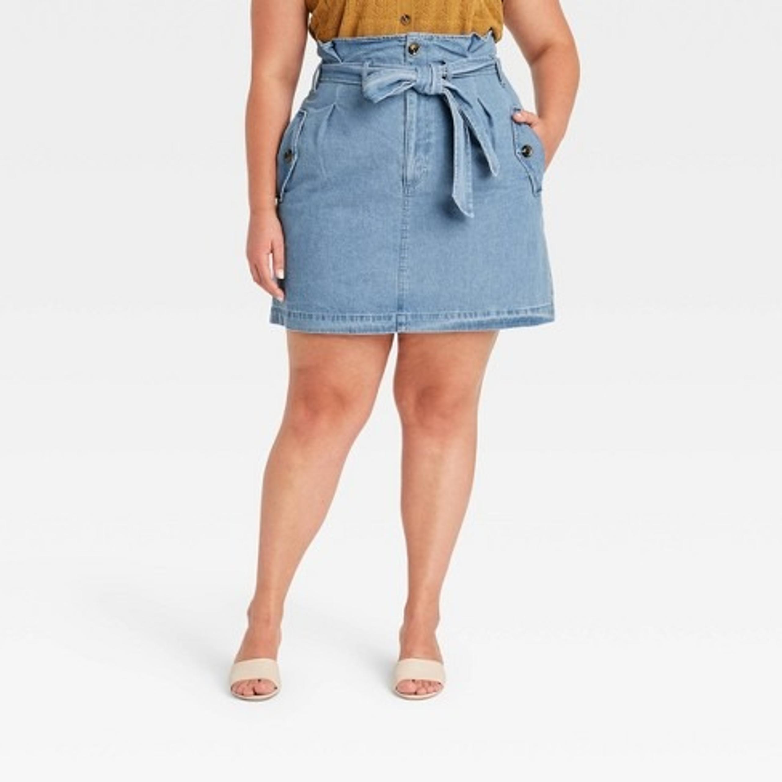 Women's Mini Jean Skirt - Who What Wear- Size 4