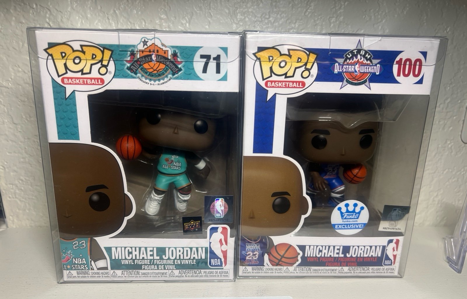 MINT Michael Jordan Funko Pop 71 1996 All-Star & 1993 All Star 100
