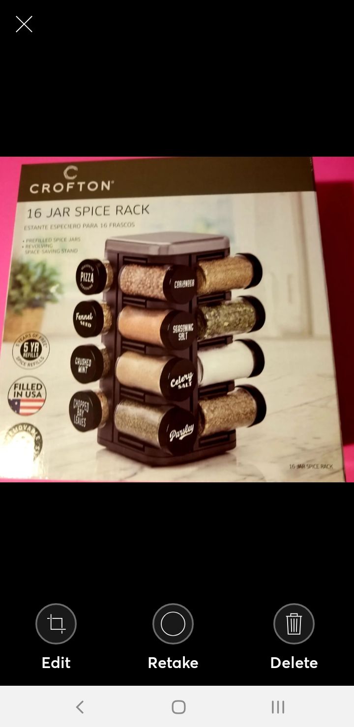 Spice Rack, 16 - Jar Revolving Crofton