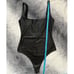 Revolve Susana Monaco Faux Leather Low Back Black Bodysuit XS NWT 148 Retail