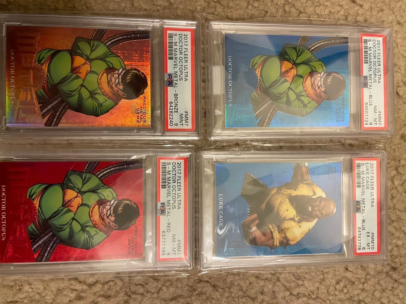 2017marvel fleer retro pmg precious metal gems