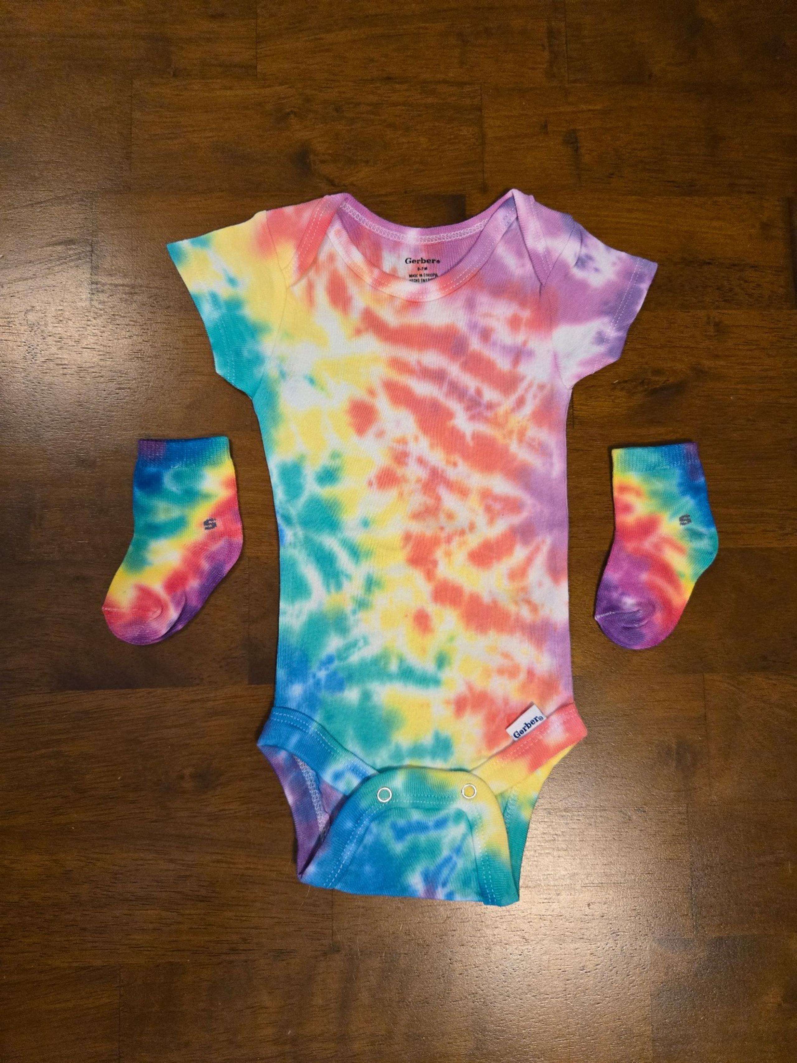 Tie Dye Onesie Set 0-3 mo