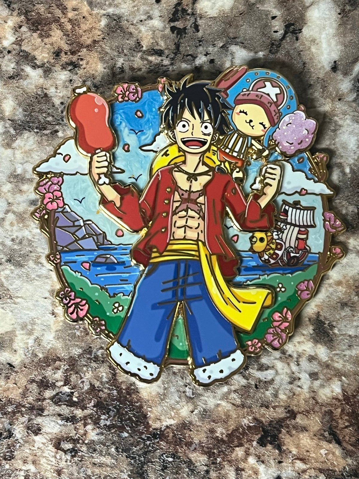 One Piece Monkey D. Luffy & Chopper Enamel Pin