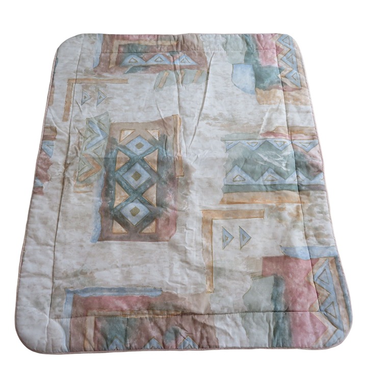 Vintage Thomasville Pillow Sham 1 Standard Multicolor Abstract Quilted USA Made