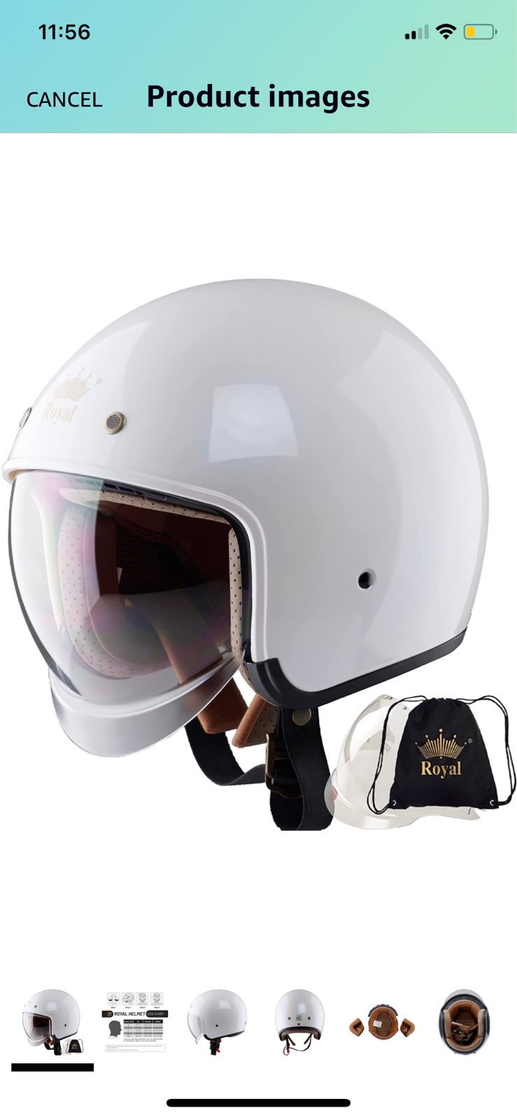 Royal M139 Open Face Motorcycle Helmet