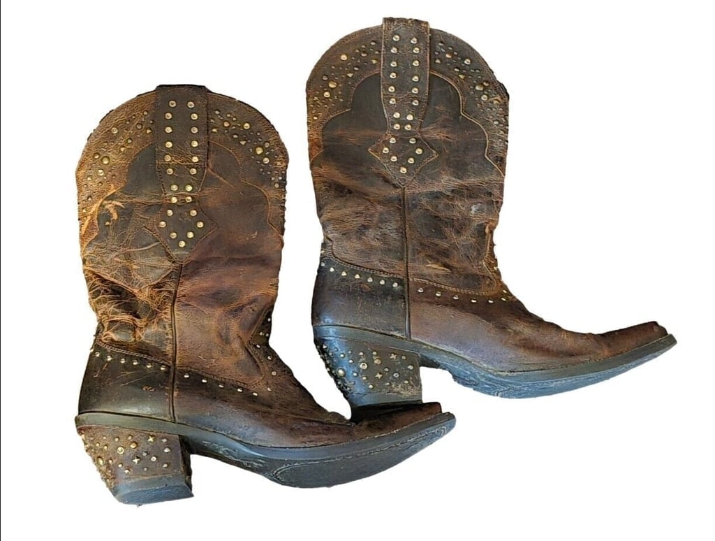 Ariat Womens Brown Rhinestone Sassy Western Cowgirl Boots Size 8.5 B 10006850