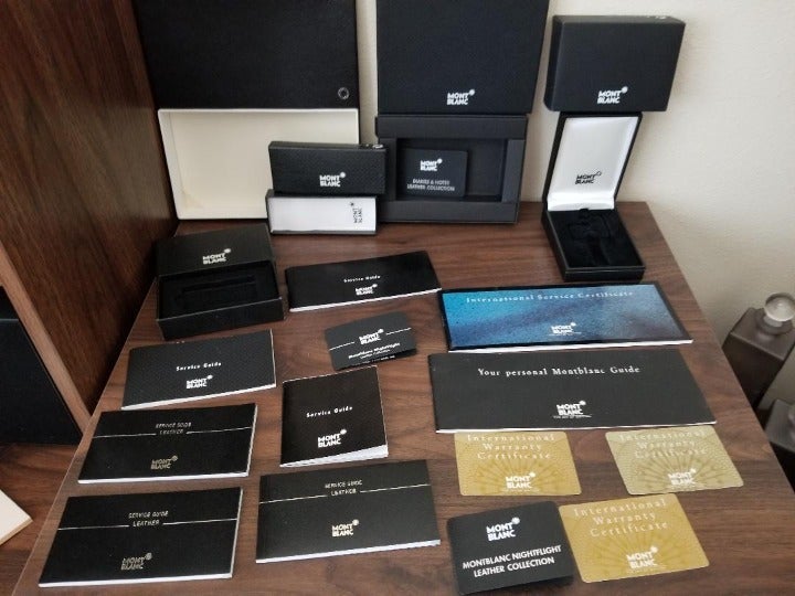 MontBlanc boxes/service guides