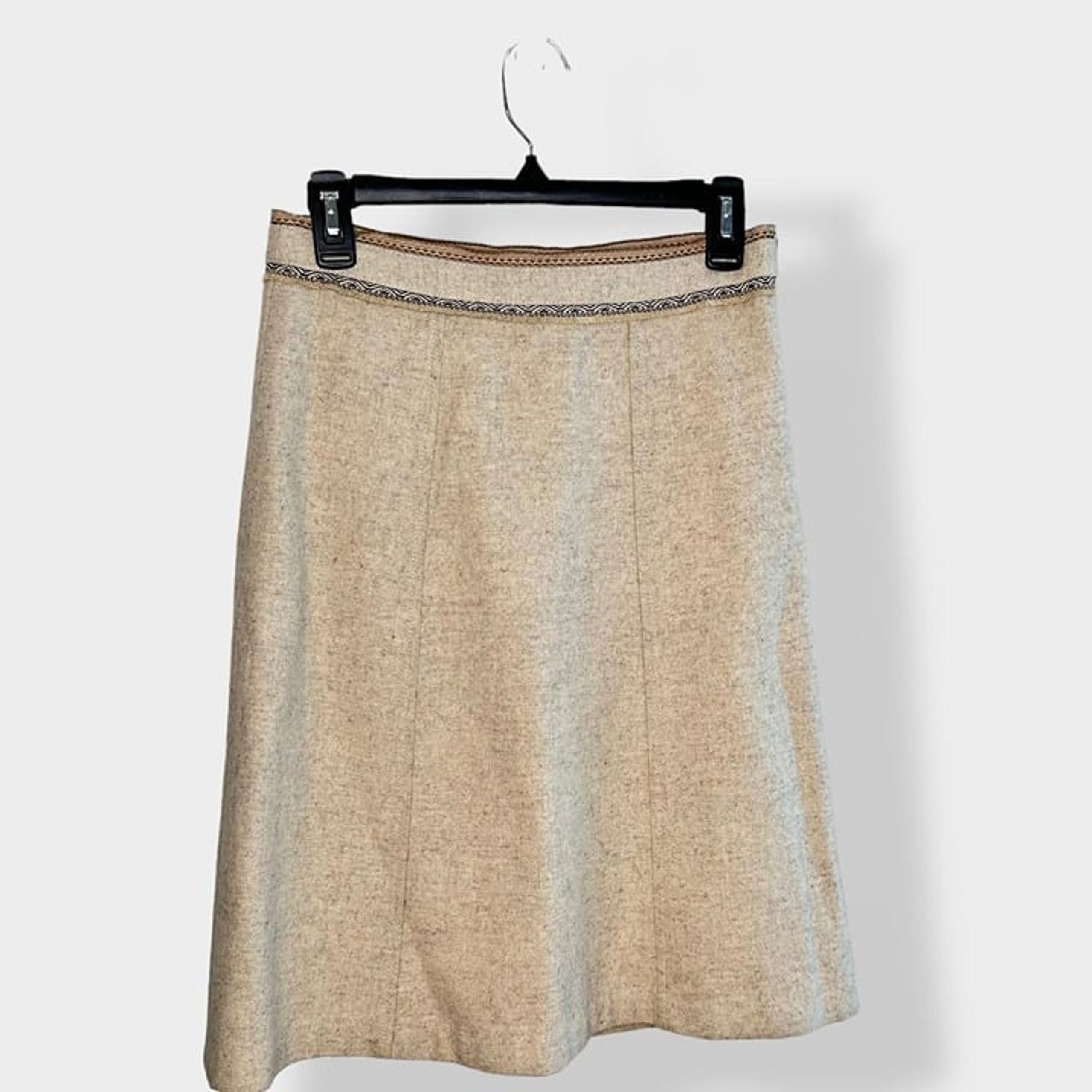 GAP Tan Wool Blend Skirt 1