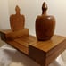 Hand-Crafted Wooden Sliding Adjustable Apple Bookends