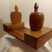 Hand-Crafted Wooden Sliding Adjustable Apple Bookends