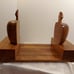 Hand-Crafted Wooden Sliding Adjustable Apple Bookends
