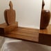 Hand-Crafted Wooden Sliding Adjustable Apple Bookends