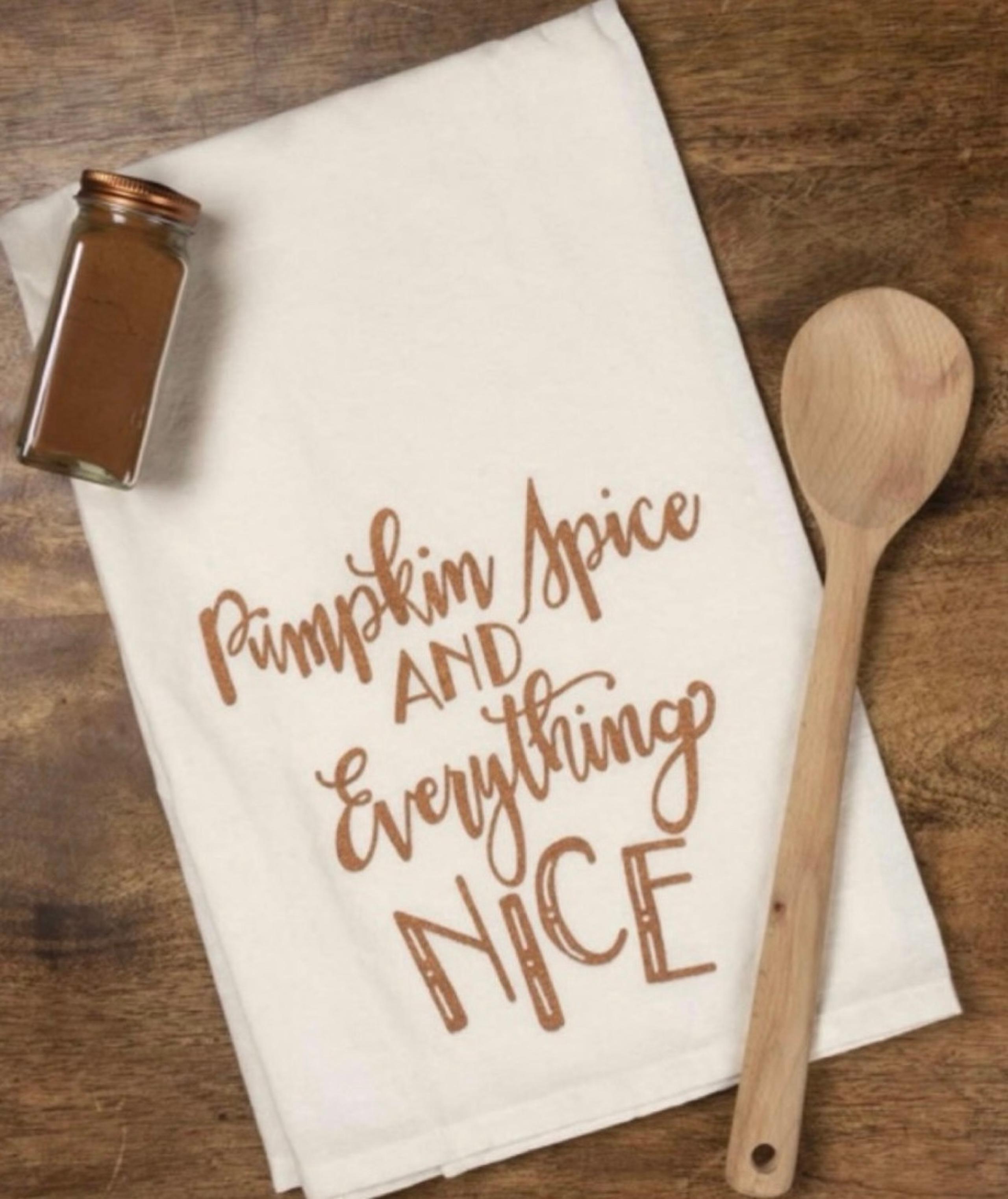 Pumpkin Spice …. Tea / Kitchen Towel