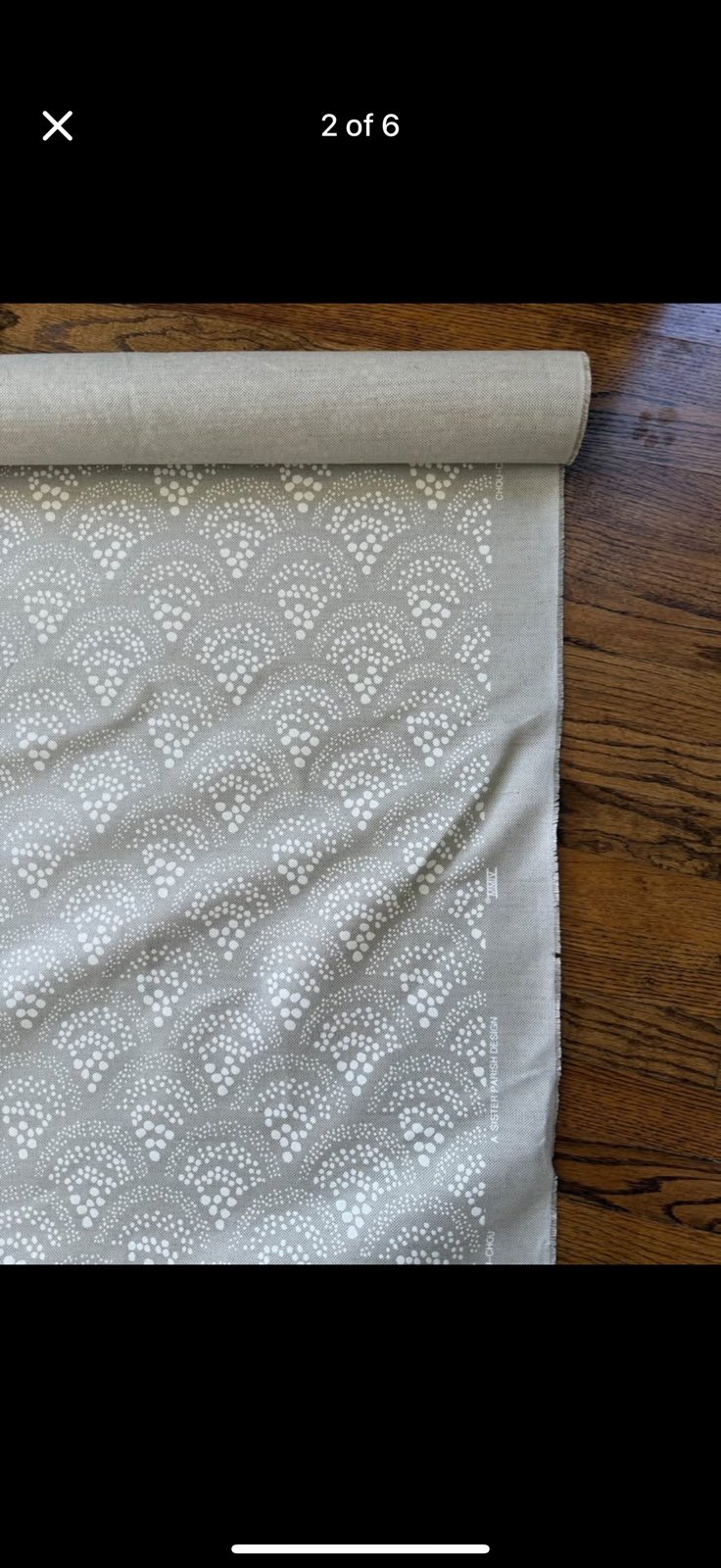 Sister Parish Chou Chou Fabric Natural - Linen/Cotton Blend 5 yards