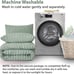 Comforter Set(104x90 inches)3 Pieces-100% Soft Comforter with 2 PillowcasesGreen