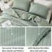 Comforter Set(104x90 inches)3 Pieces-100% Soft Comforter with 2 PillowcasesGreen