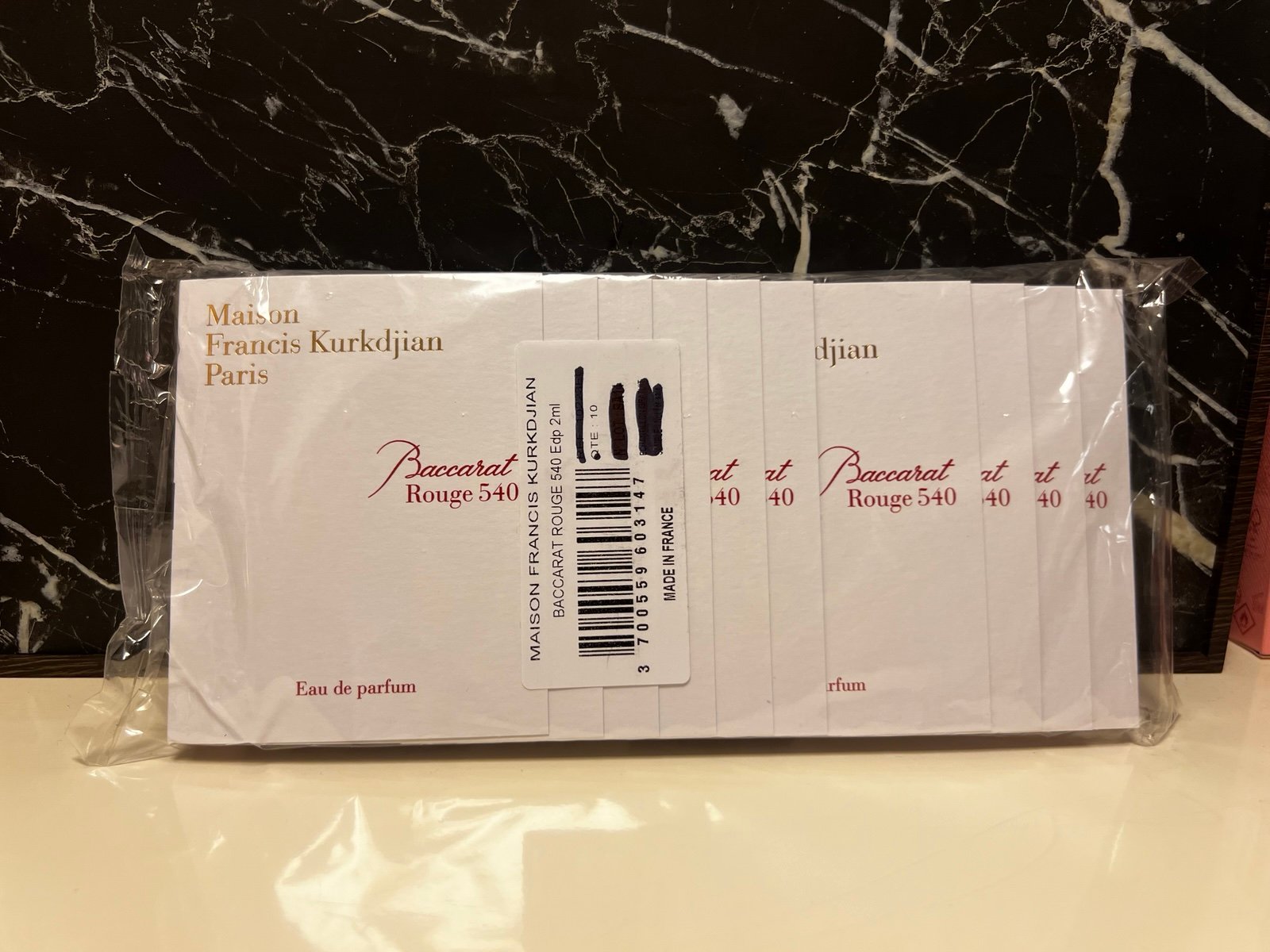 Maison Francis Kurkdjian Baccarat 540 2ml x 10 LOT