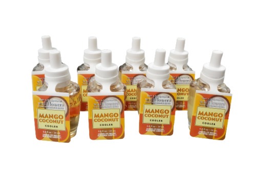Bath & Body Works Mango Coconut Wallflower Bulbs ~ LOT OF 10 ~ Brand New!