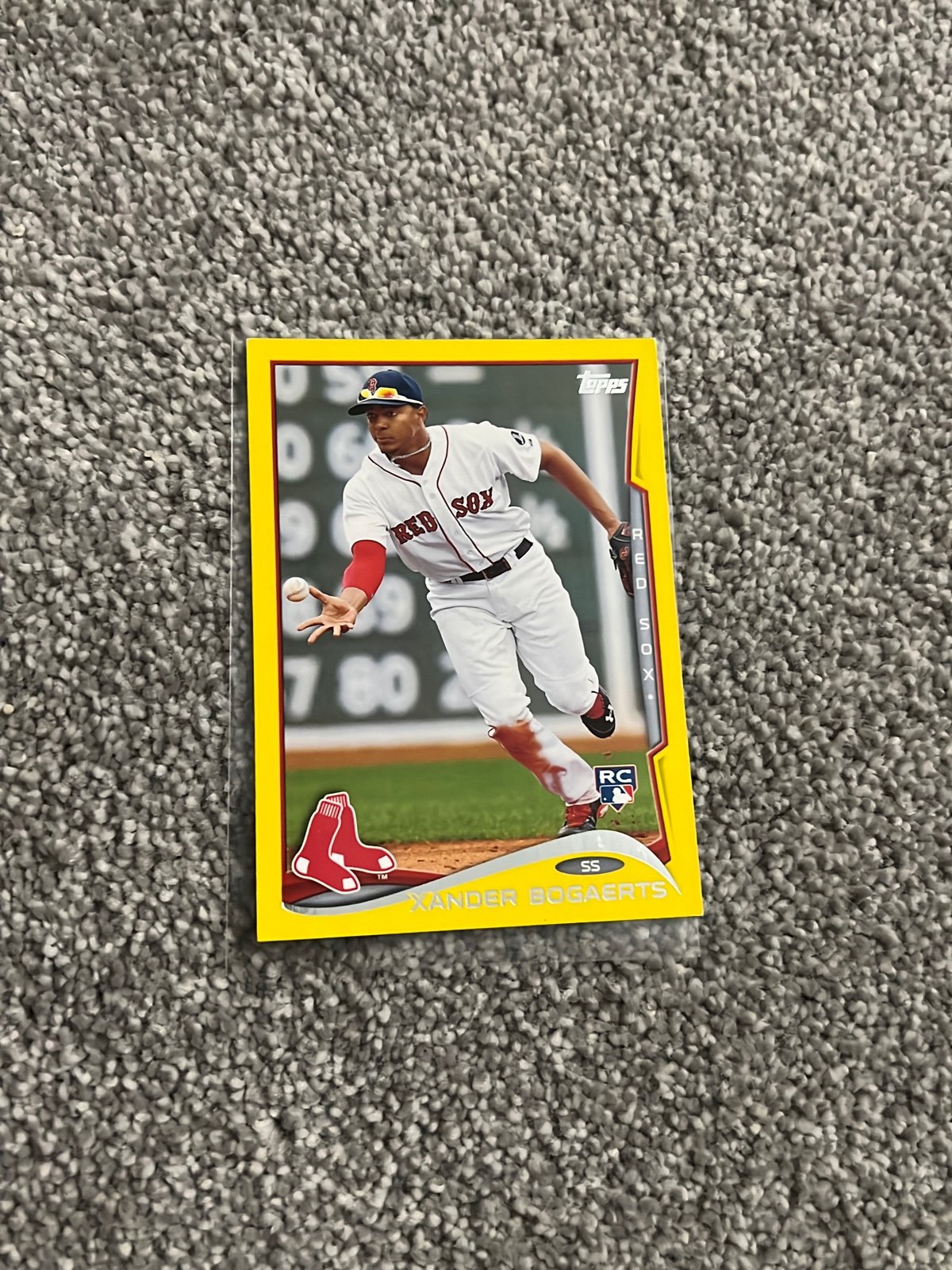 Xander Bogaerts, yellow rookie card