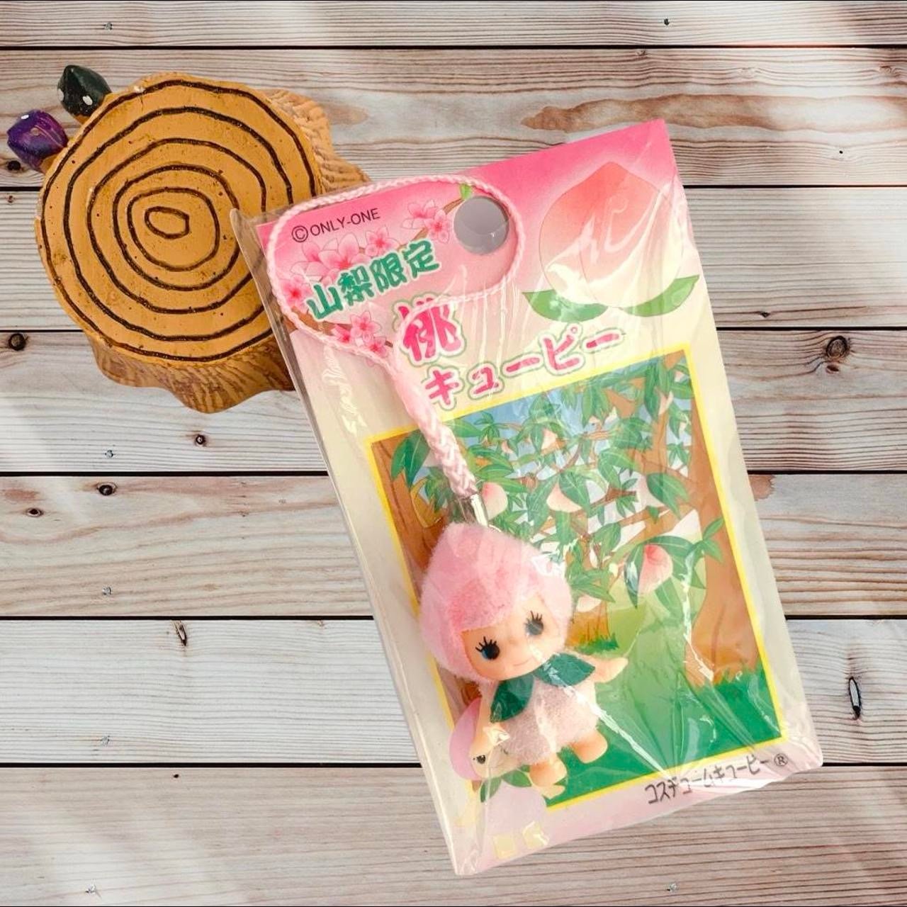 Rare Y2K Baby Peach Momo Kewpie Charm/Keychain