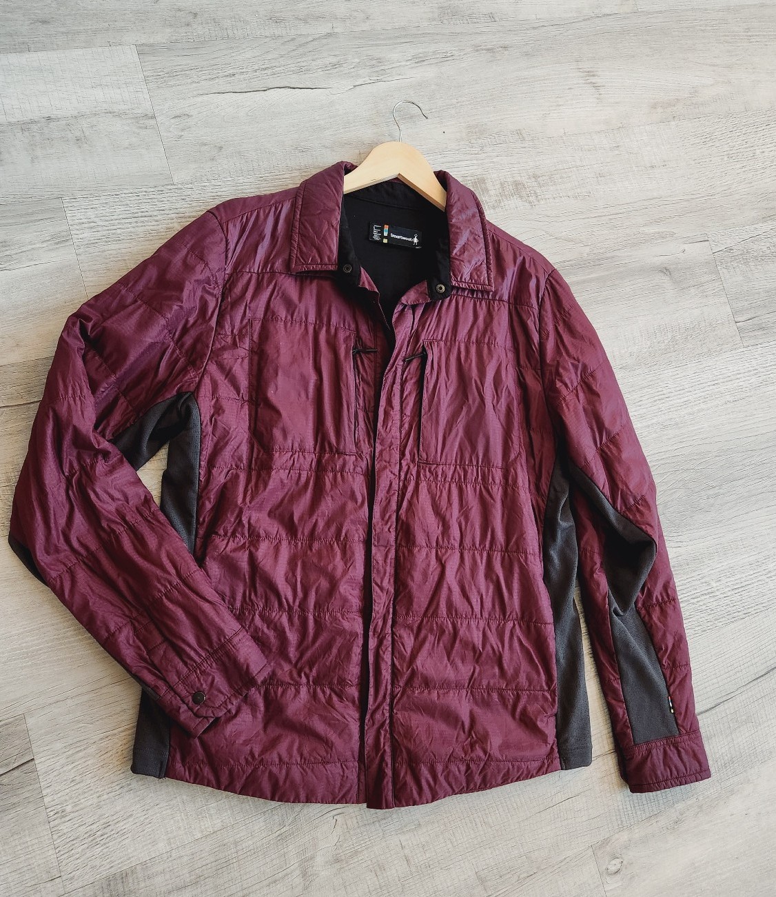 Smartwool Lightweight Quilted Shirt Jacket - Button Up size L