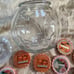 Yankee Candle (17) Wax Melts inside Glass Pumpkin Covered Bowl