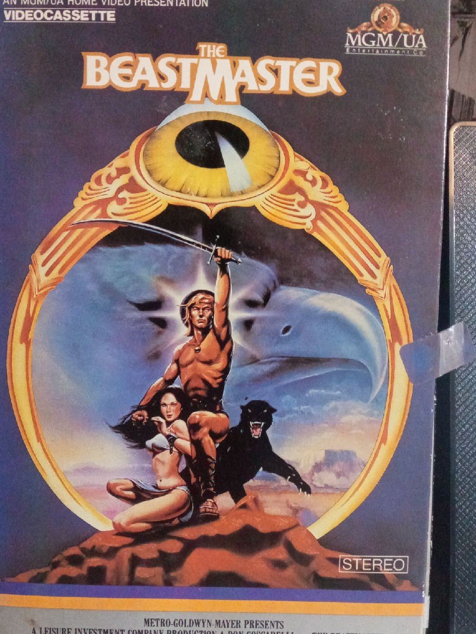 THE BEAST MASTER 1982 BIG-BOX VHS HOME VIDEO VIDEOCASSETTE
