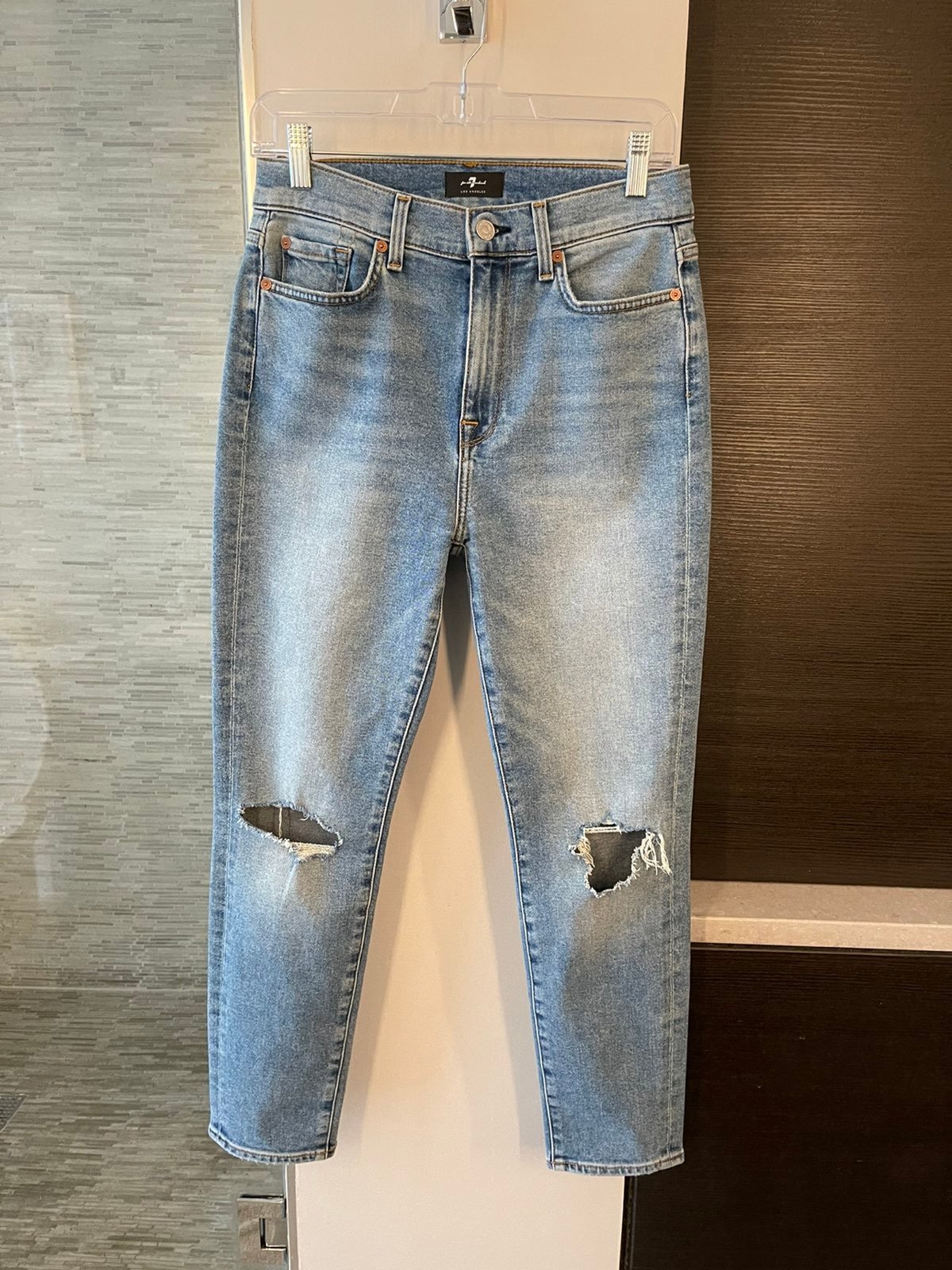 7 For All Mankind Skinny High Rise Jeans