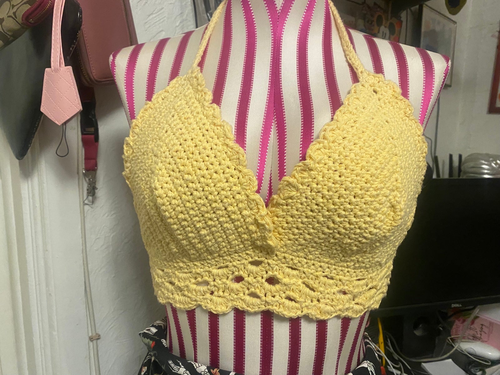 Crochet top bra