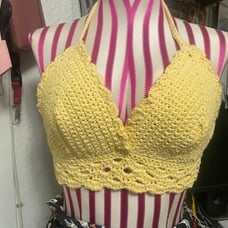 Crochet top bra