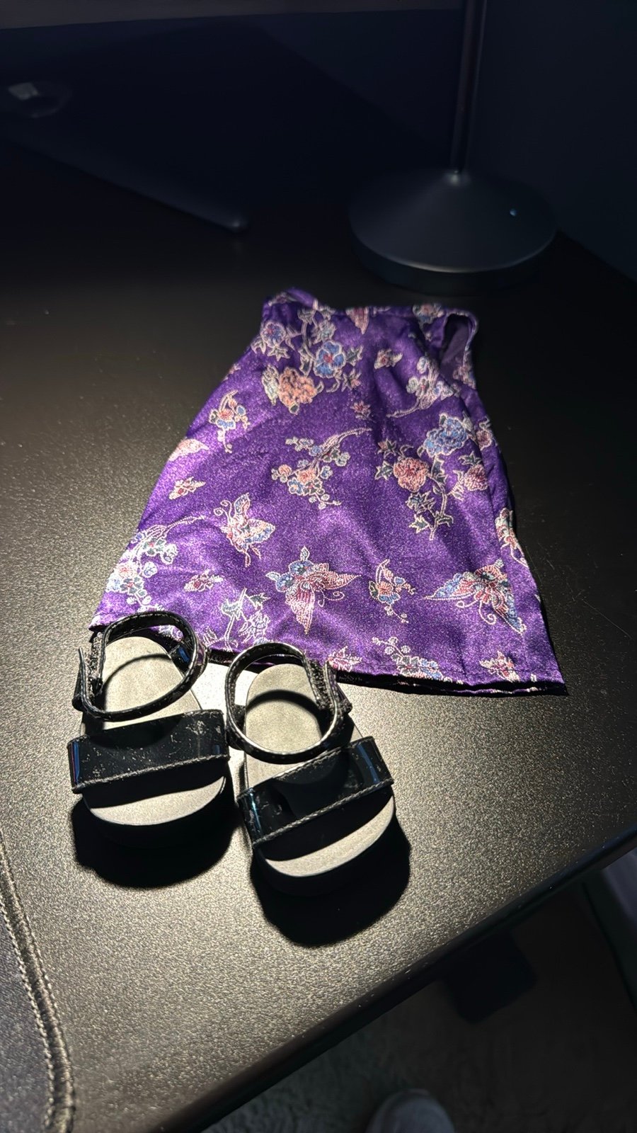 American Girl karaoke shoes and dress