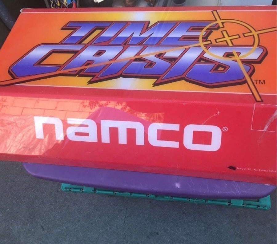 NAMCO Time Crisis Arcade Video Game Marquee Sign Art Decor