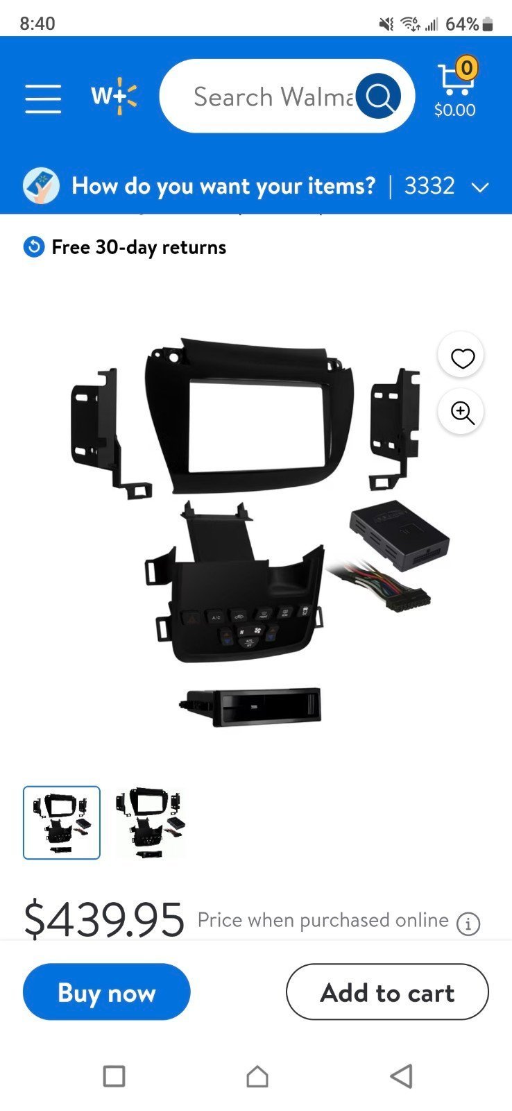 Metra radio kit for Dodge Journey