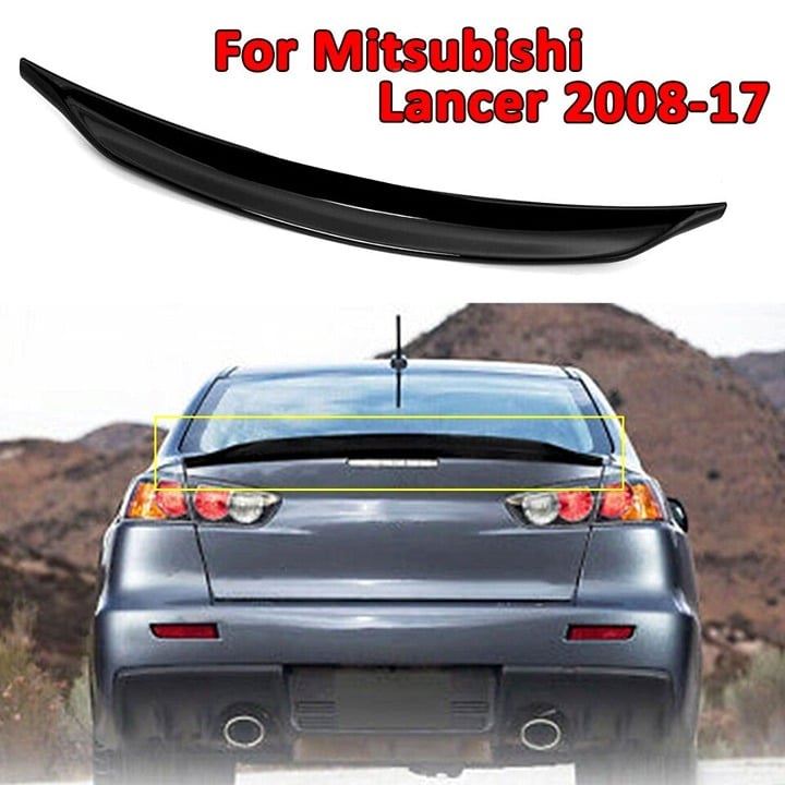 2008-2017 Lancer Rear Spoiler PG Style Gloss Black Wing Brand New
