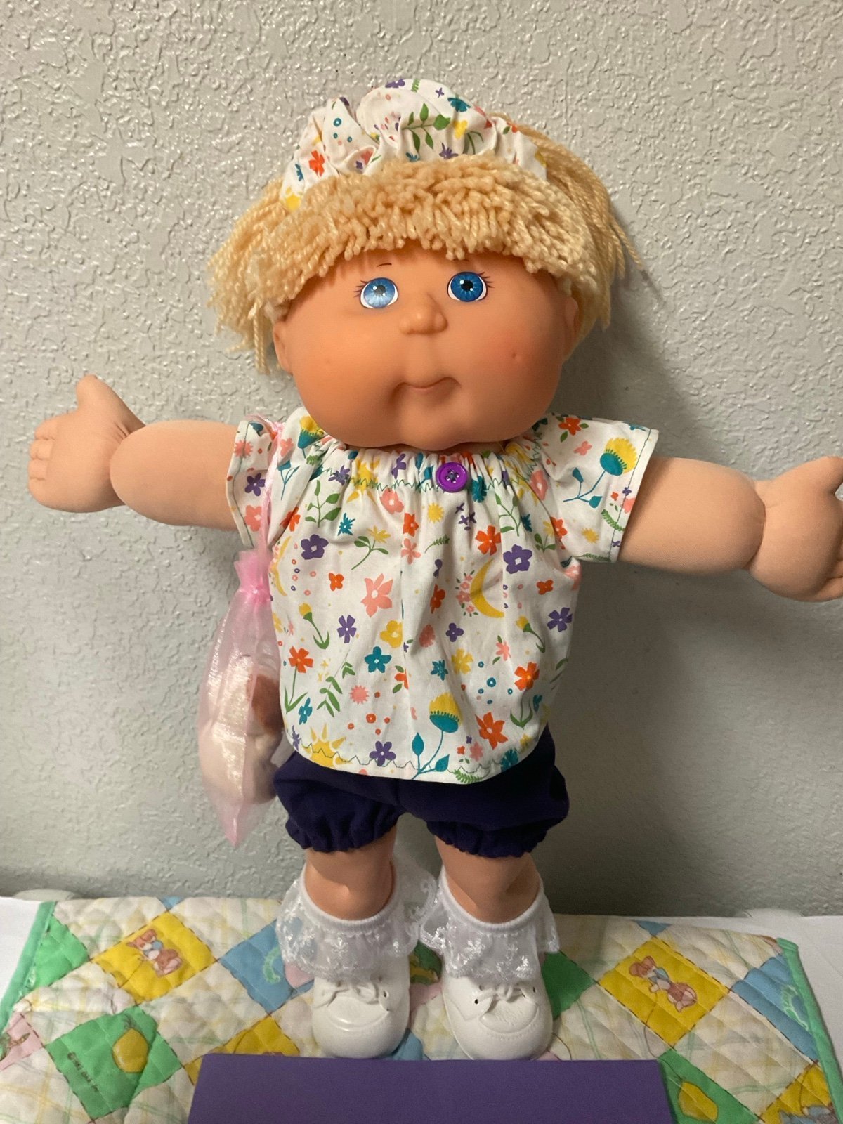 Vintage Cabbage Patch Kid Girl Play Along PA-4 Wheat Hair Blue Eyes 2004