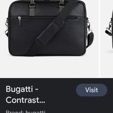Unisex briefcase 11x16 in. New. bugatti. Retails 110