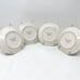 Rae Dunn Easter Appetizer/Cake/Snack Plats Chirp, Hop, Sweet, Crunch (4) Cute!