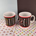RTMWS Made in India Patterned Mugs Cup Set/2 Ceramic, Nice & Clean