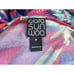 Clara Sun Woo Colorful Slinky Bold Abstract Floral Dolman Sleeve Top Sz M USA