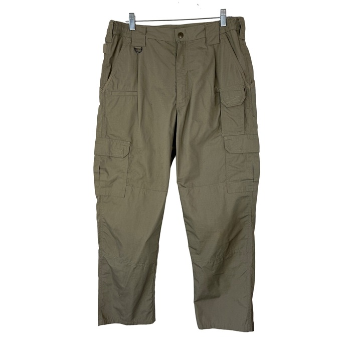 5.11 Tactical Series Mens Cargo Pants Tan Utility Outdoors Military Size 34 x 30