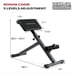 Menciro Roman Chair 5-Level Adjustable Hyper-Extension Back Extension Bench