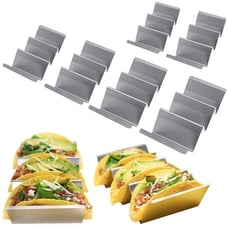 8 Pack Stainless Steel Taco Holder Stand