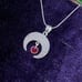 925 Sterling Silver Turkish Filigree Moon Necklace for Women, NEW,HandmadeGift