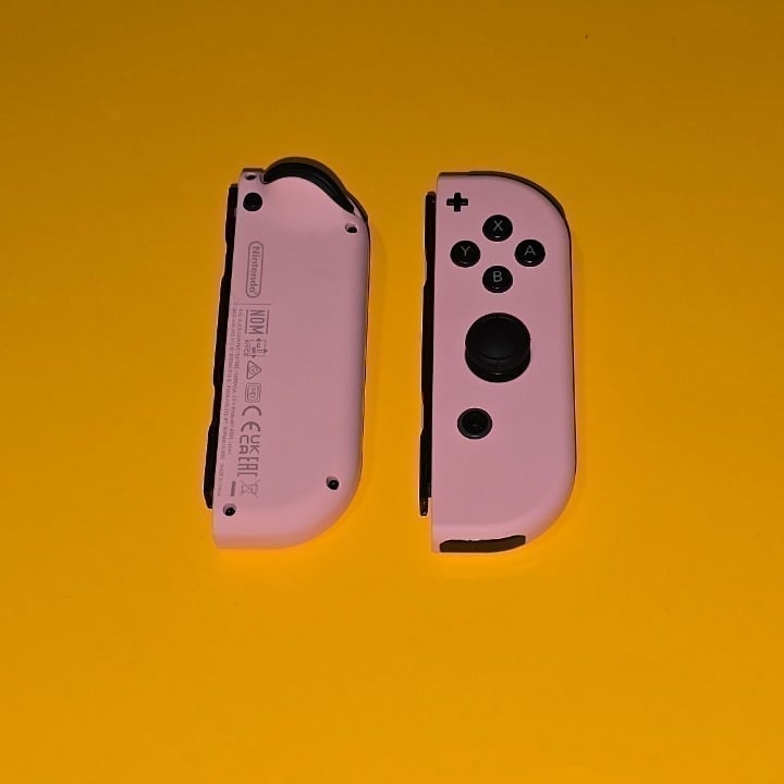 Nintendo Switch Pastel Pink Left and Right Joycons OEM Nintendo Exc Condition