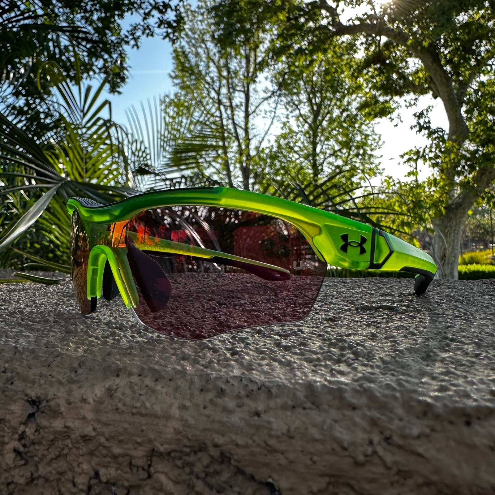 Under Armour UA-Yard-Dual-JR 00IE-V8 Neon Green Boy's Sunglasses