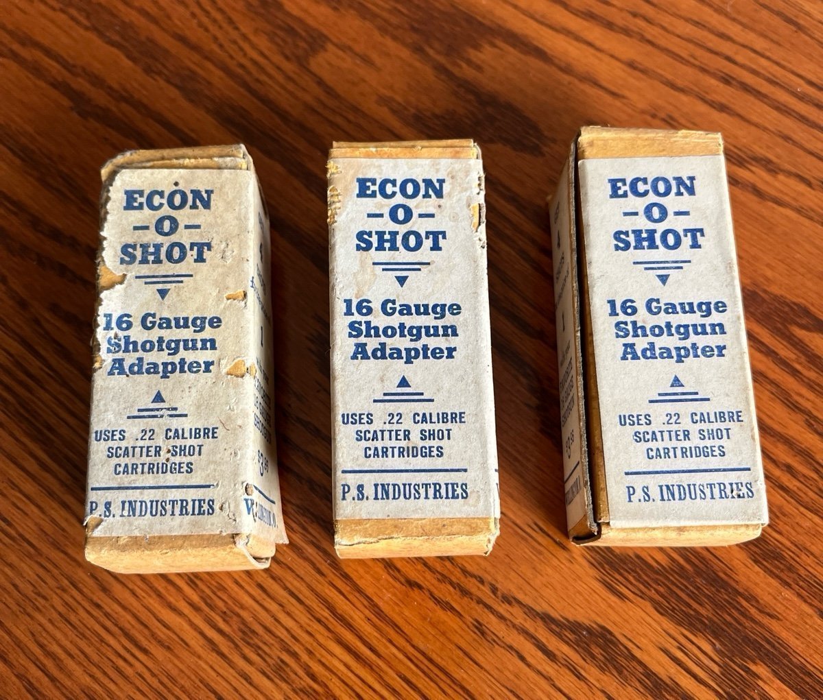 Lot of 3 Vintage Econ-o-shot 16 Gauge Shotgun Adapters
