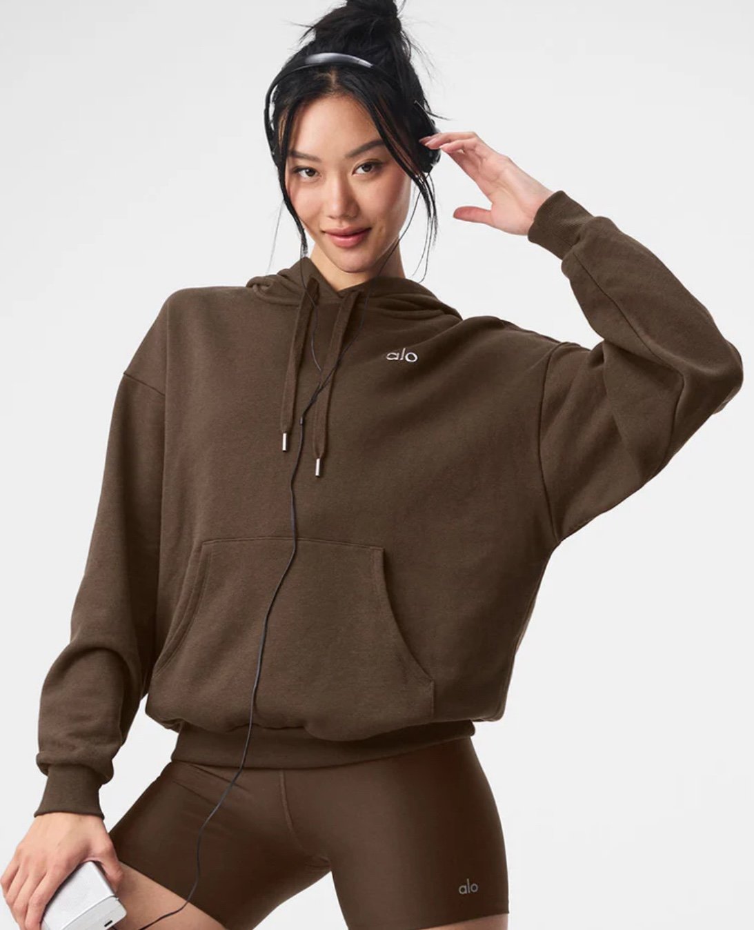 Brown Alo Yoga Hoodie : M - NEW!!