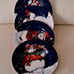Thomson Pottery Snowman Mary Parker Dinner Plates. ( pack of 4)