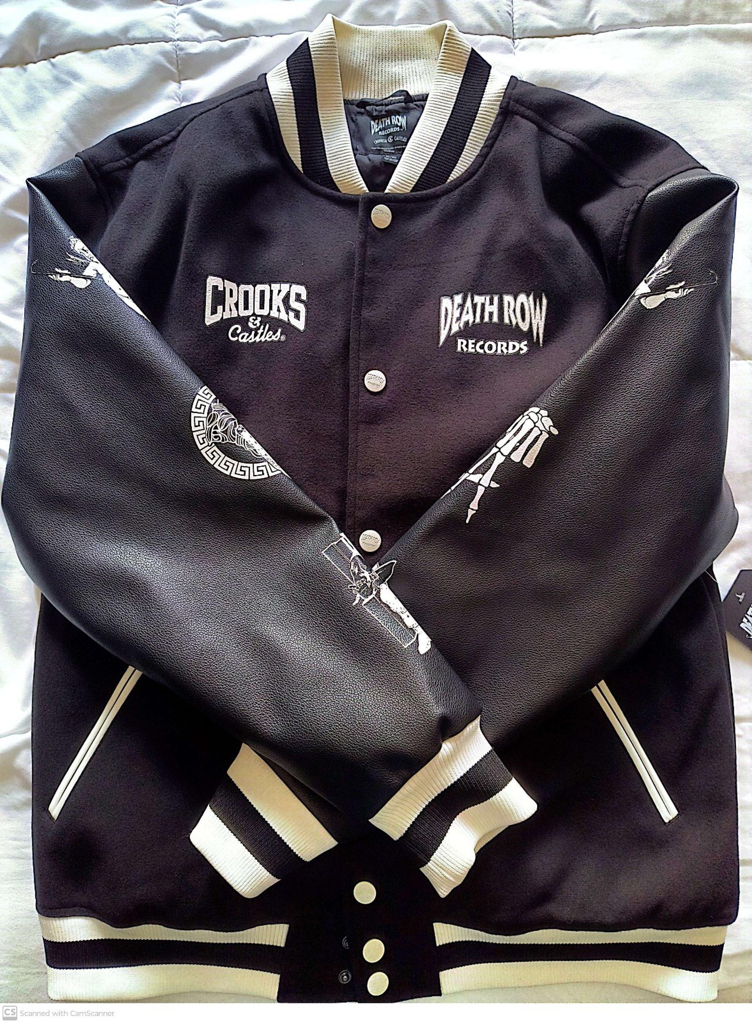 Crooks And Castles Leatherman Jacket Deathrow Records Brand New  Size Large